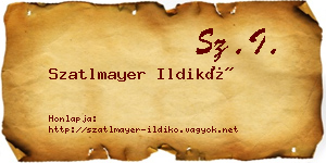 Szatlmayer Ildikó névjegykártya
